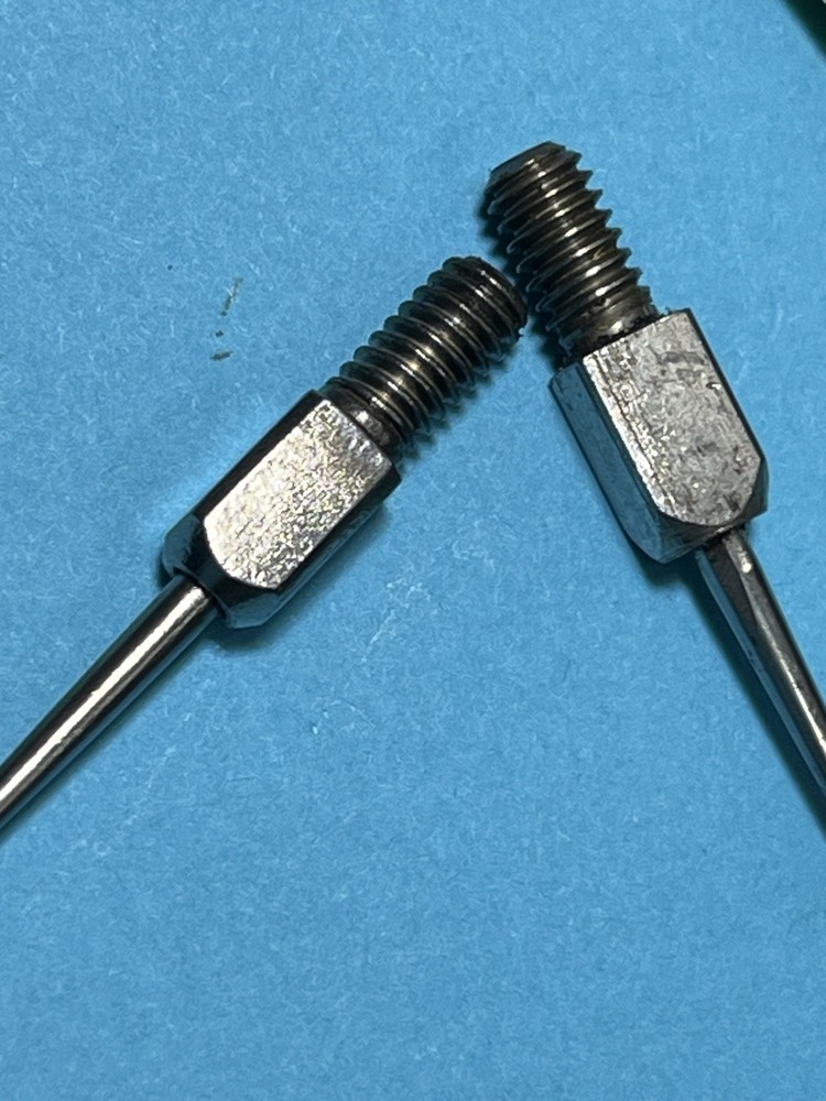 vintage brass scribe machinist 2 tools w/replaceable tips hobbyist folder pins