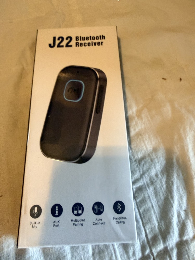 J22 Bluetooth Receiver for Car Noise Cancelling 3.5mm AUX Bluetooth Car Adapter