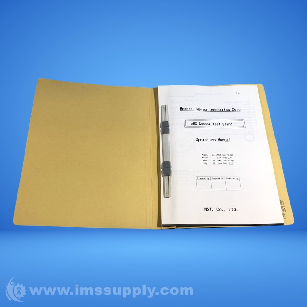 Nst MC-200S Operator Manual 6895