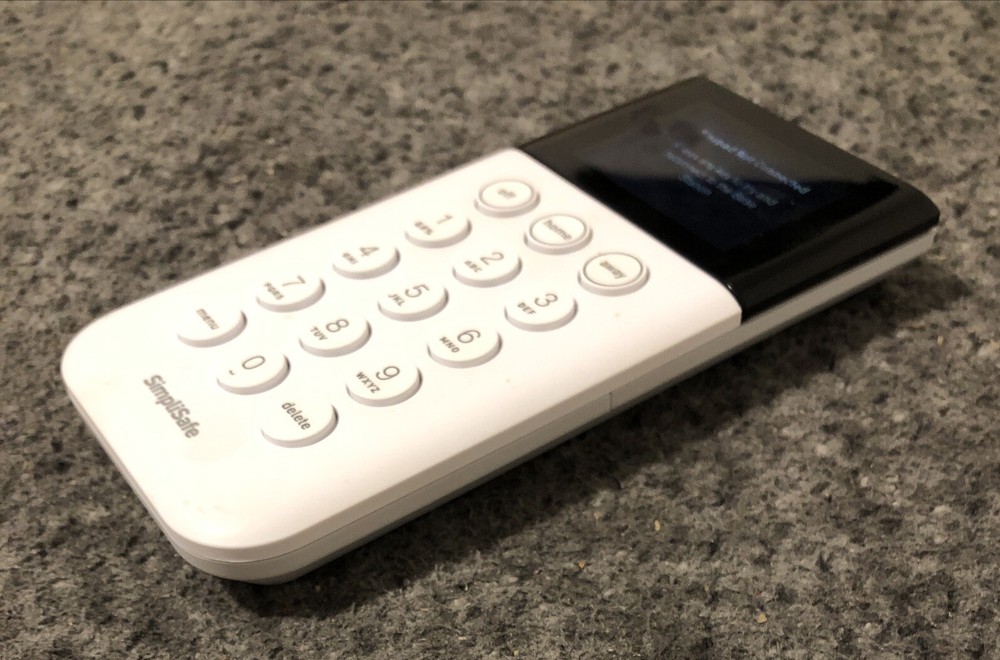 SimpliSafe SSKP3 Security Keypad Remote White Wireless