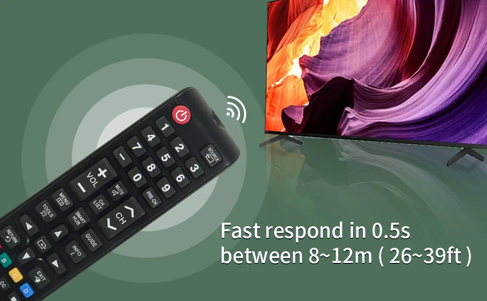 NEW Universal Remote Control for ALL Samsung LCD LED HDTV Smart TVs BN59-01199F