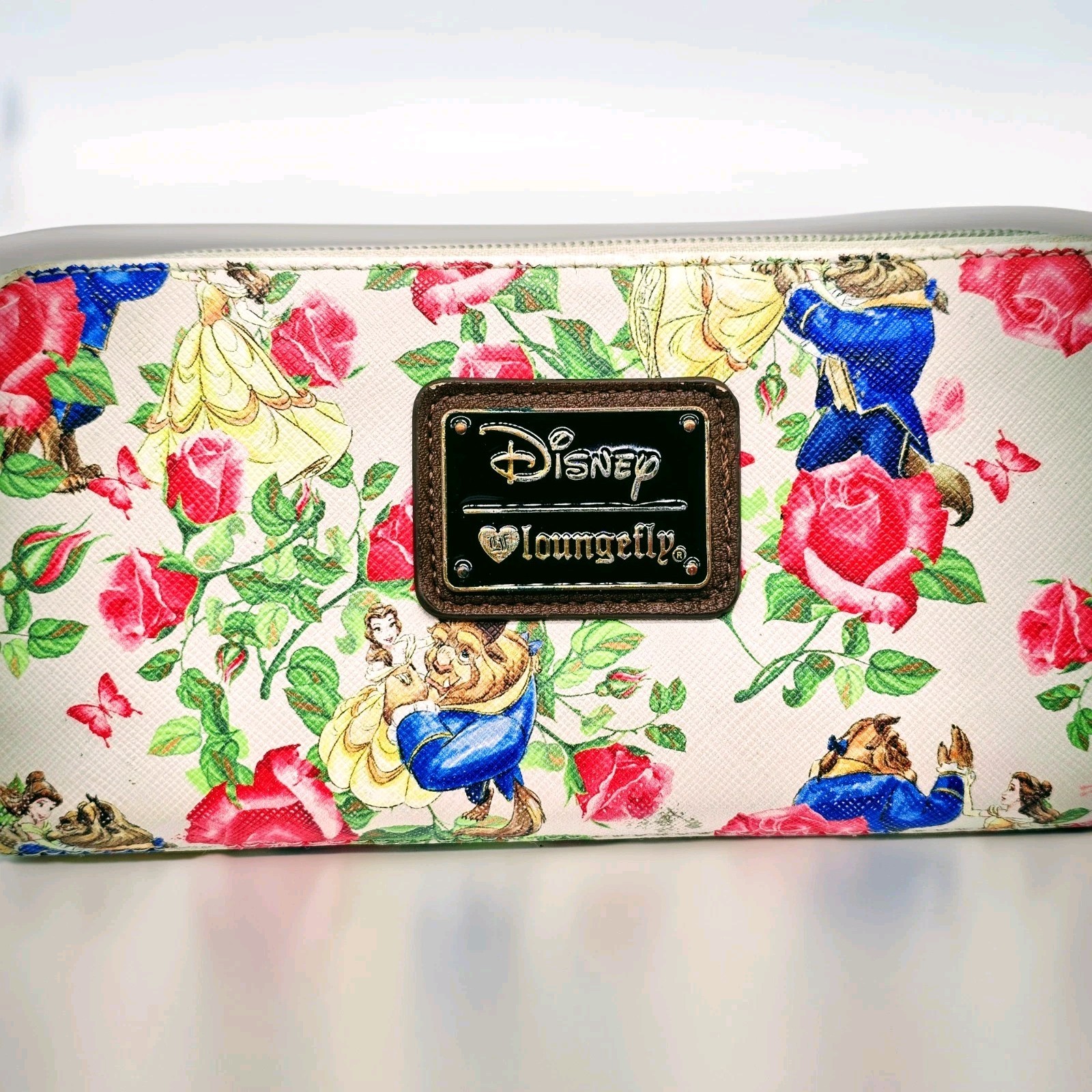 Disney Loungefly Beauty And The Beast Faux Leather Wallet SEE CONDITION