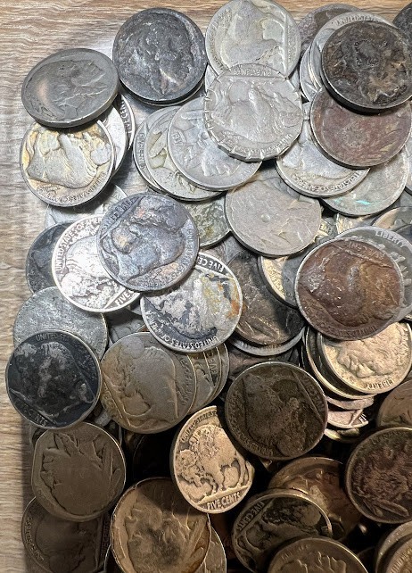 Buffalo Nickels Lot of 100 - Mixed Low Grade / Damaged / Cull - Free Shipping