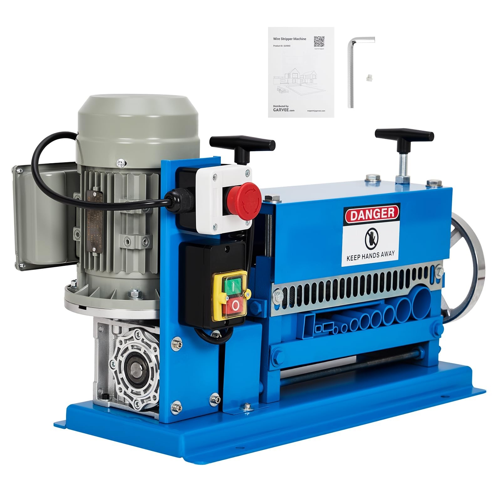 370W Electric Wire Stripping Machine ,Portable Scrap Cable Stripper 0.06"-1.5"