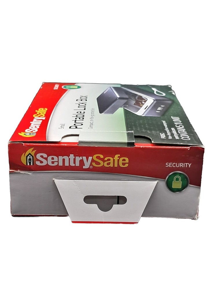 Sentry Safe Small Portable Security Lock Box Case Safe Combination P005C- New!