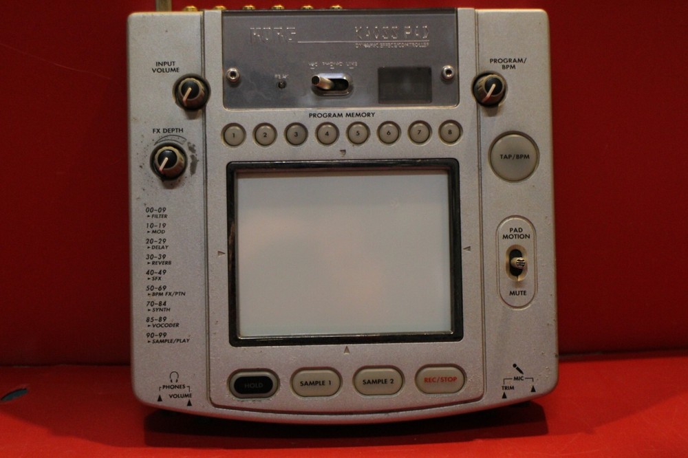 USED Korg KP-2 KAOSS PAD KP 2 Dynamic Effect Sampler sequencer U2154 240229