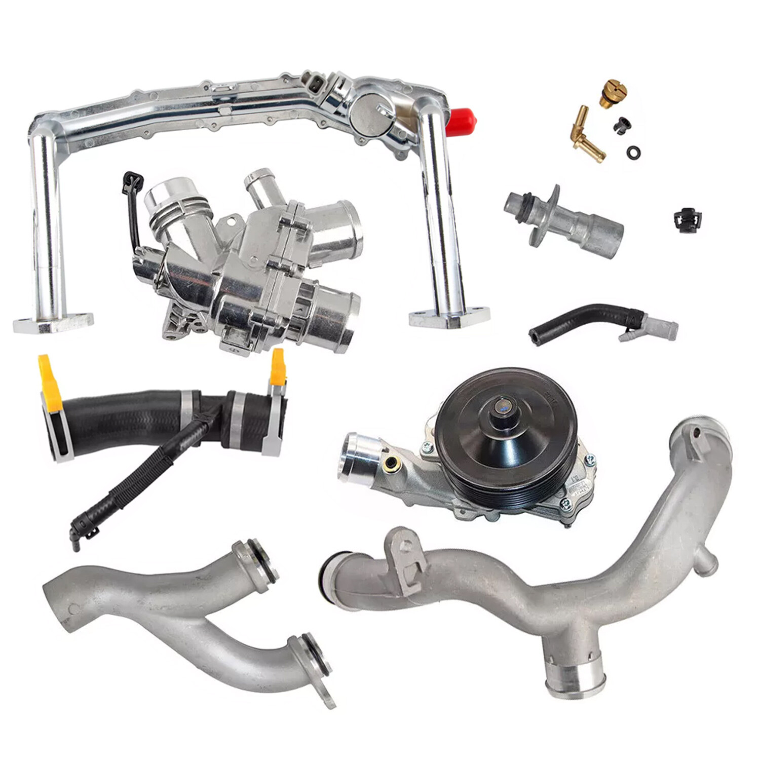 1 Set Cooling System Kit 3.0L V6 Supercharged Engine for Jaguar Land Rover