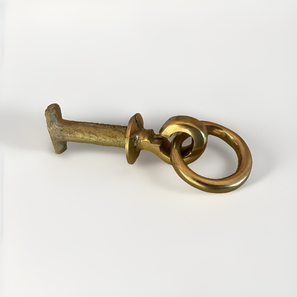 Solid Brass Door Hardware Hook And Knocker Antique Hanging Loop