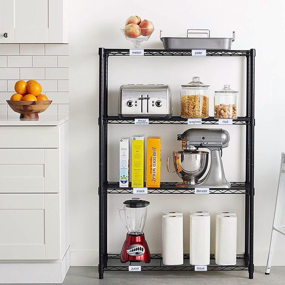 Efficient Labeling Solution – 30 Pcs Plastic Wire Shelf Label Holders 3" x 1.25"