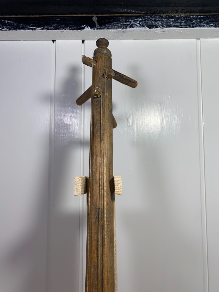 Vintage Handcrafted MiddleEastern Three String Instrument w/Stand