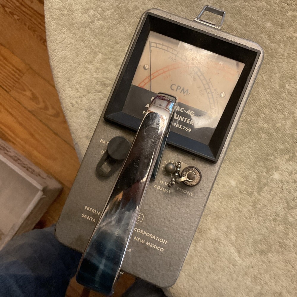 Eberline Radiation Detector PAC-4G Untested As Is