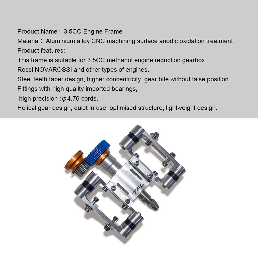 3.5CC Engine Frame for FSR-O3.5, V3.5 methanol Engine use Complete Set RC Models