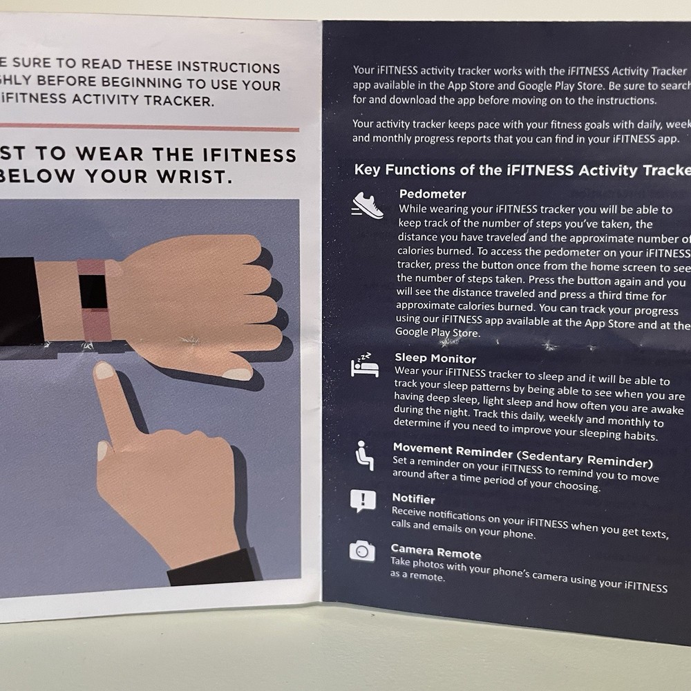 iFITNESS ACTIVITY STEPS PEDOMETER TRACKER - YELLOW & BLACK BANDS ANDROID IPHONE