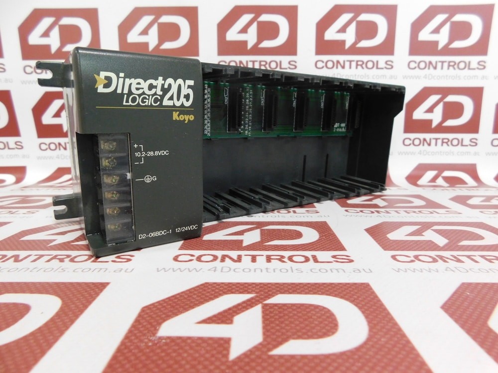 D2-06BDC-1 | PLC Direct | Power Supply 6 Slot Base, Used