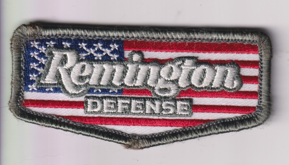 Remington Defense US flag format patch hook and loop back color