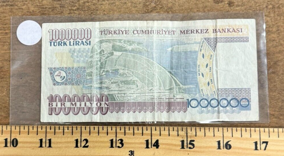 2009 Turkey 1 Million Lire Note