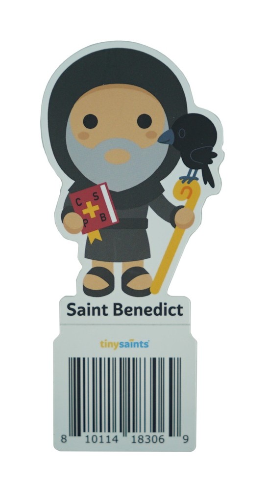 Tiny Saints St. Benedict Vinyl Sticker NEW