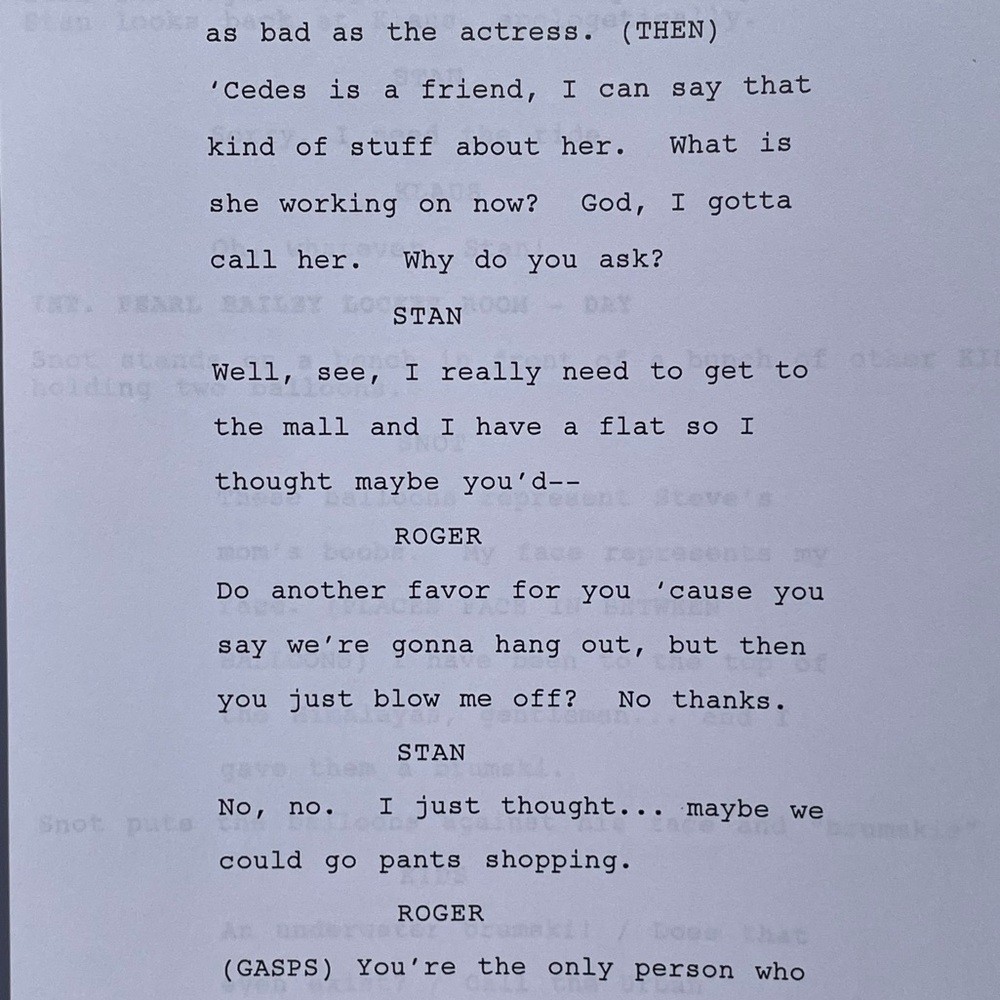 American Dad Rachael Macfarlane 2008 Isla Island Production Table Draft Script