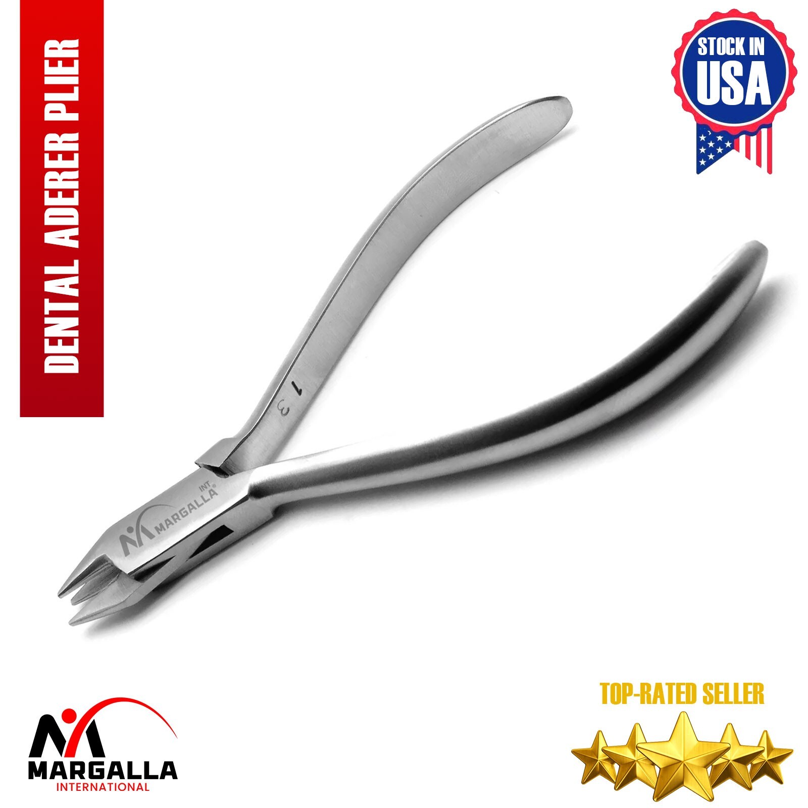 Dental Aderer Plier Three Prong Orthodontic Wire Bending Pliers Orthodontic