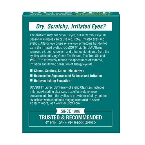 Ocusoft Lid Scrub Allergy 30 Pack