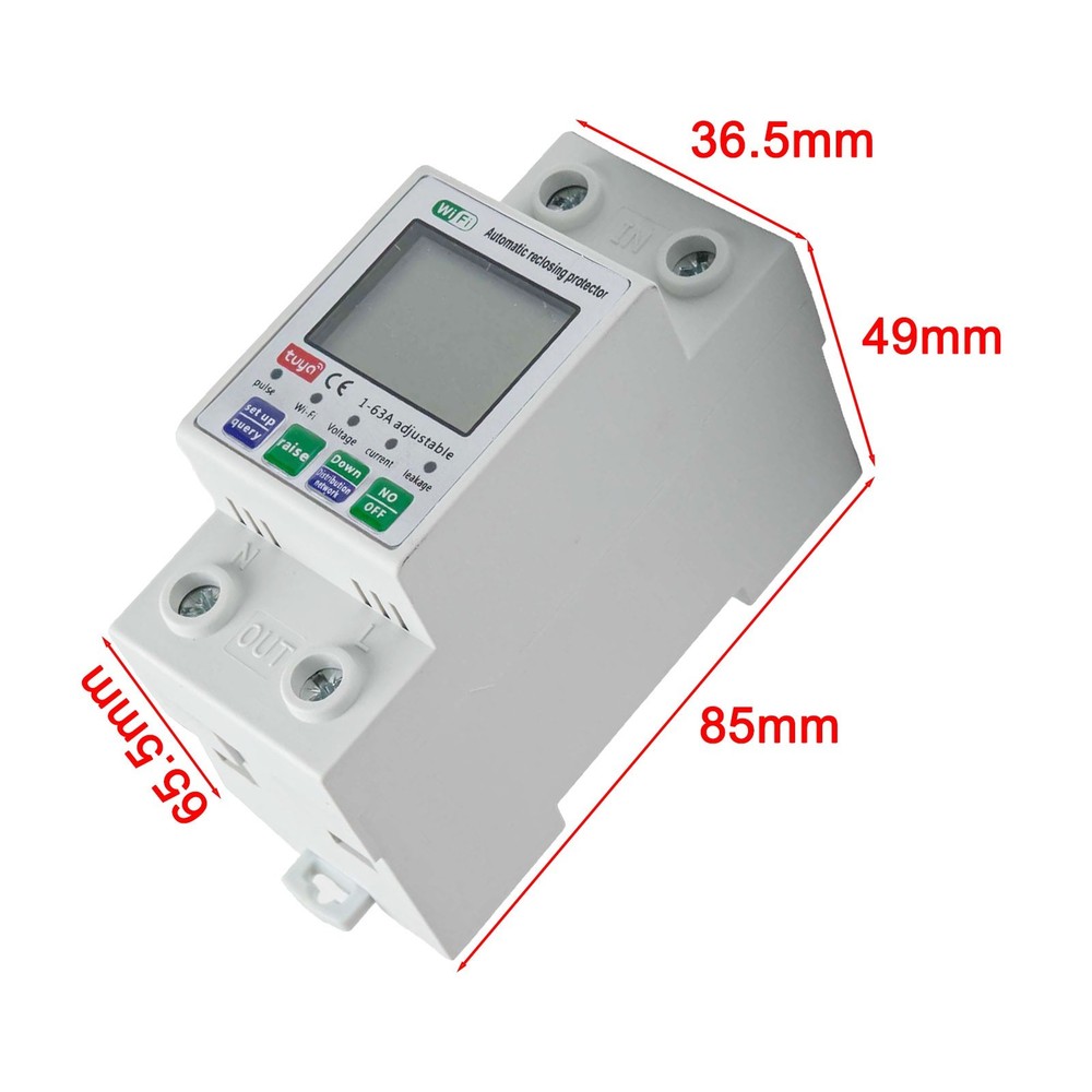 Compact WiFi Smart Switch for Easy Installation in Distribution Cabinets