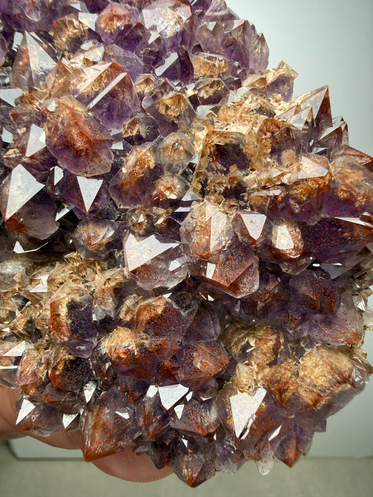 COLLECTORS!! Hematite included Amethyst plate - Blue Point Mine- Thunder Bay, CA