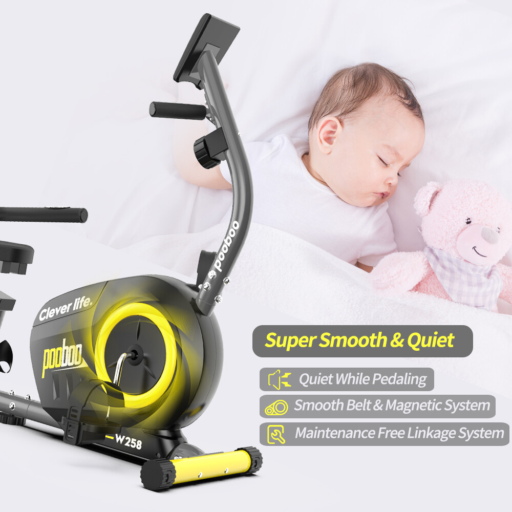 Recumbent Exercise Bike Cardio Elliptical Stationary Bicycle Exercise Machine