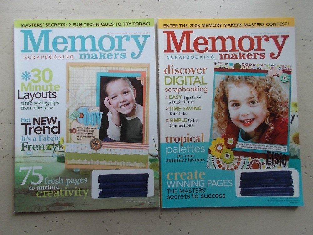 Lot 14 Memory Makers Scrapbook Idea Magazines 2003-2007