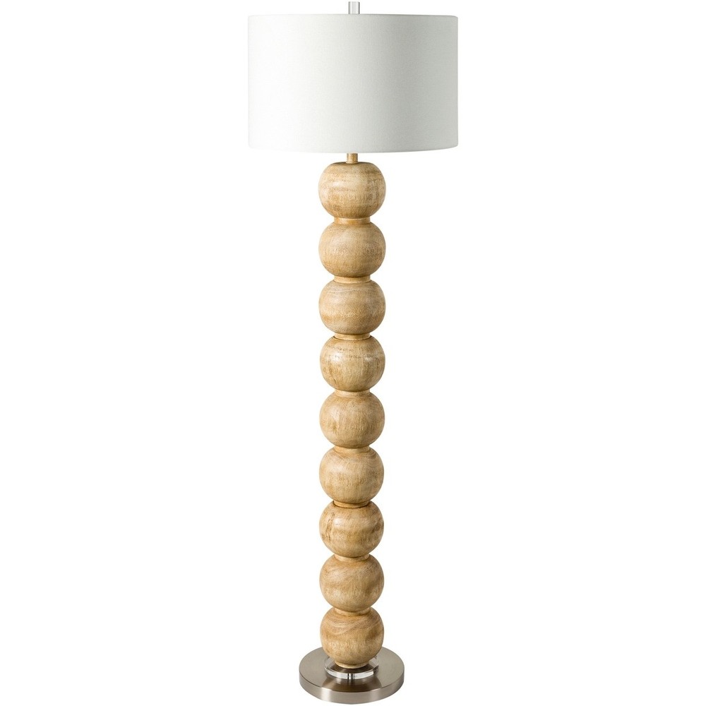Becke Bubble Transitional Floor Lamp Natural