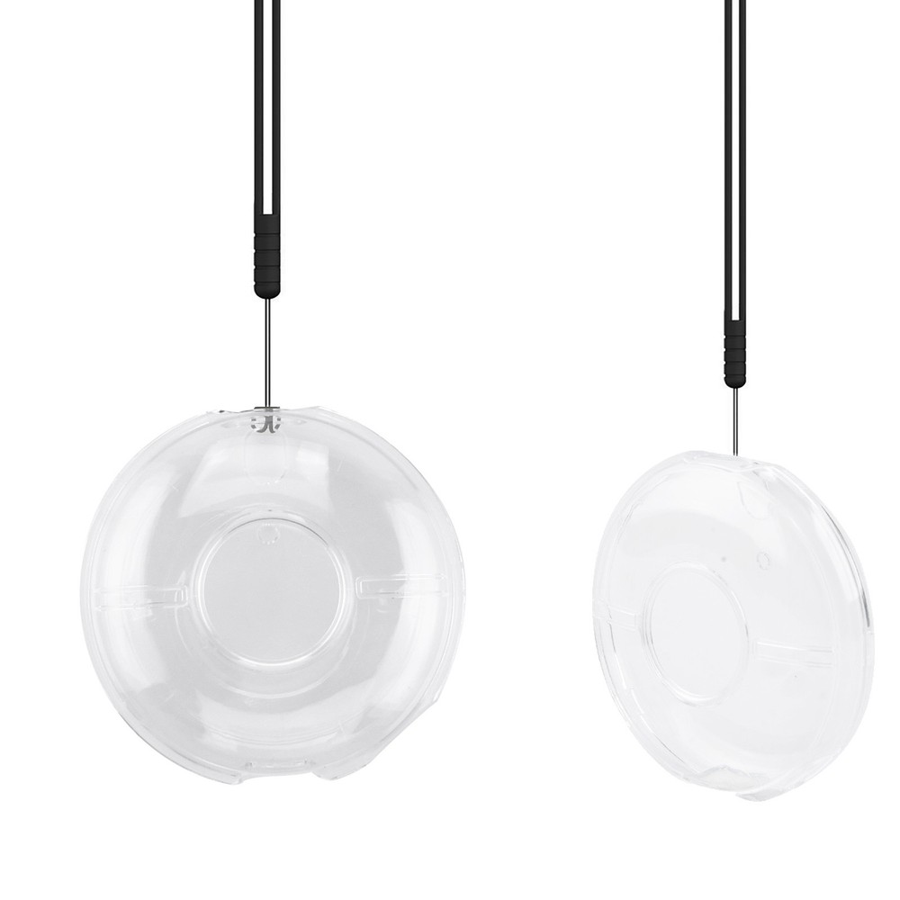 Transparent Protective Case+4 Adhesive Pads+Hand Strap for Pokémon GO Plus+ E