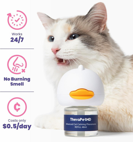 TheraPet MD - Cat Calming Diffuser Pheromone Refill Kit - Multi Anxiety...