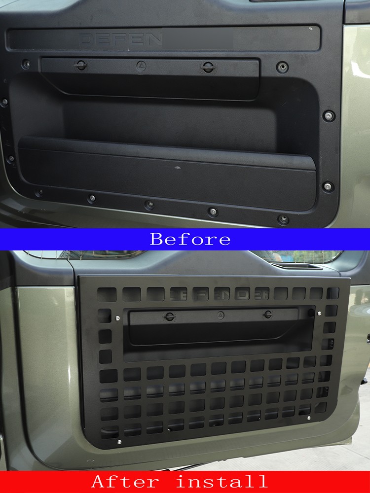 Rear Door Tailgate Table Storage Shelf Molle Panel For LR Defender L316 20+