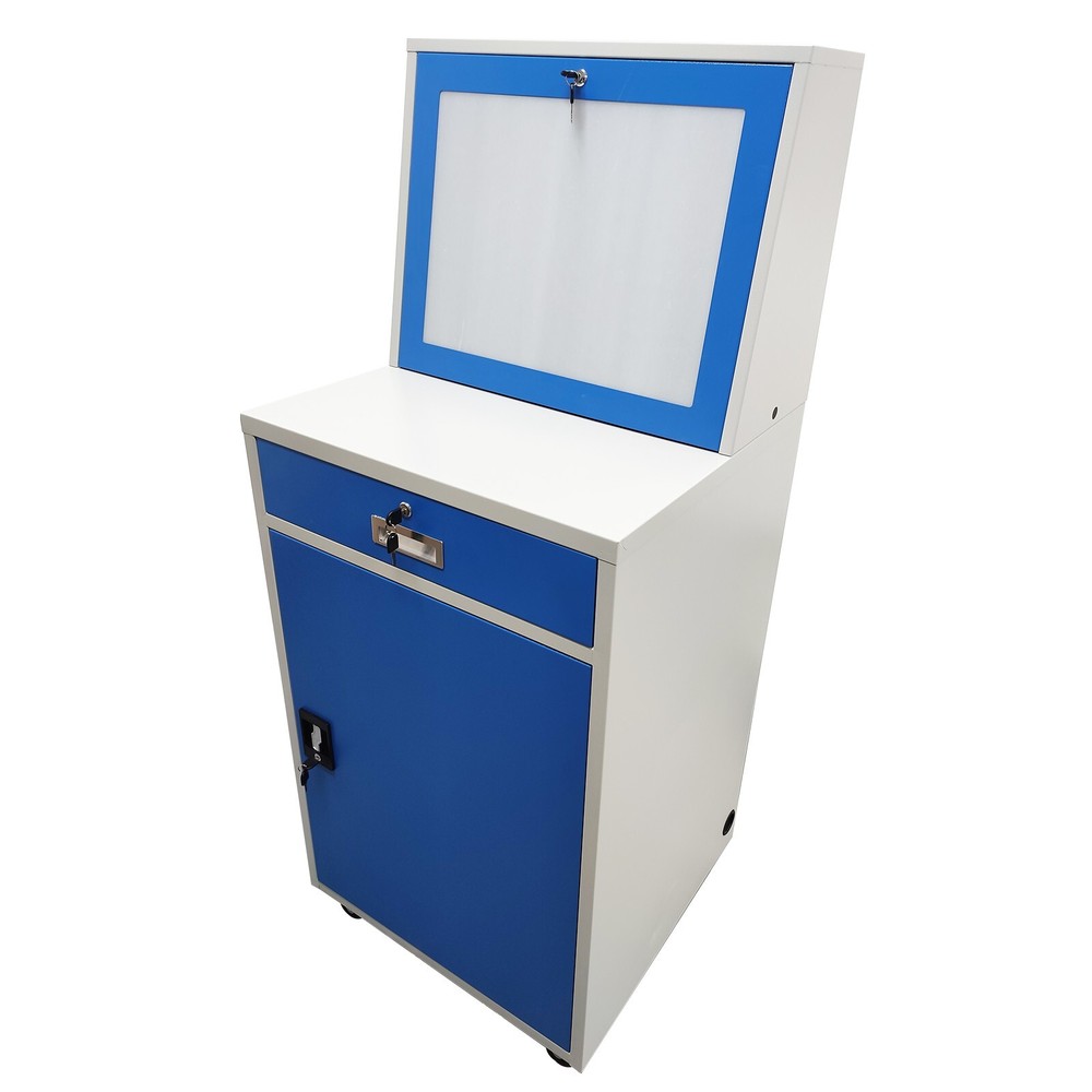 Industrial Computer Security Display Cabinet Storage Dustproof Stainless Steel