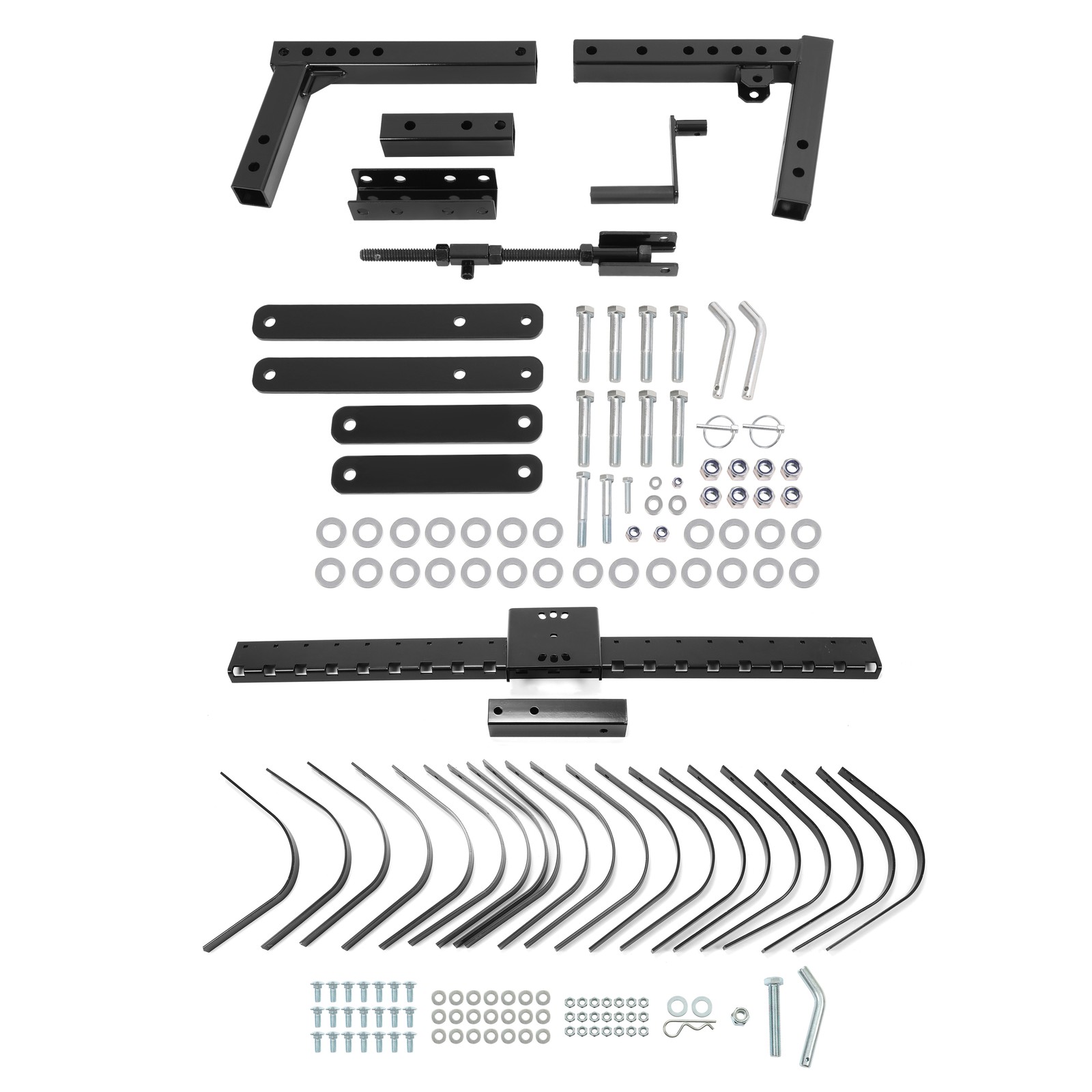 For ATV UTV Lawn Garden Tractors 60" Landscape Rake W/1 Point Hitch Lift Steel