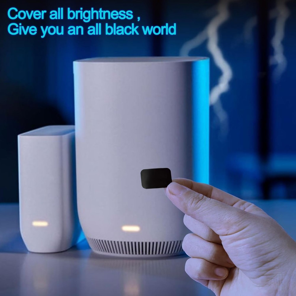 LED Light Blocking Stickers,Blackout Stickers for Electronic,2 Sheets LED Light