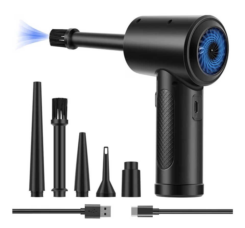 Portable rechargeable air duster