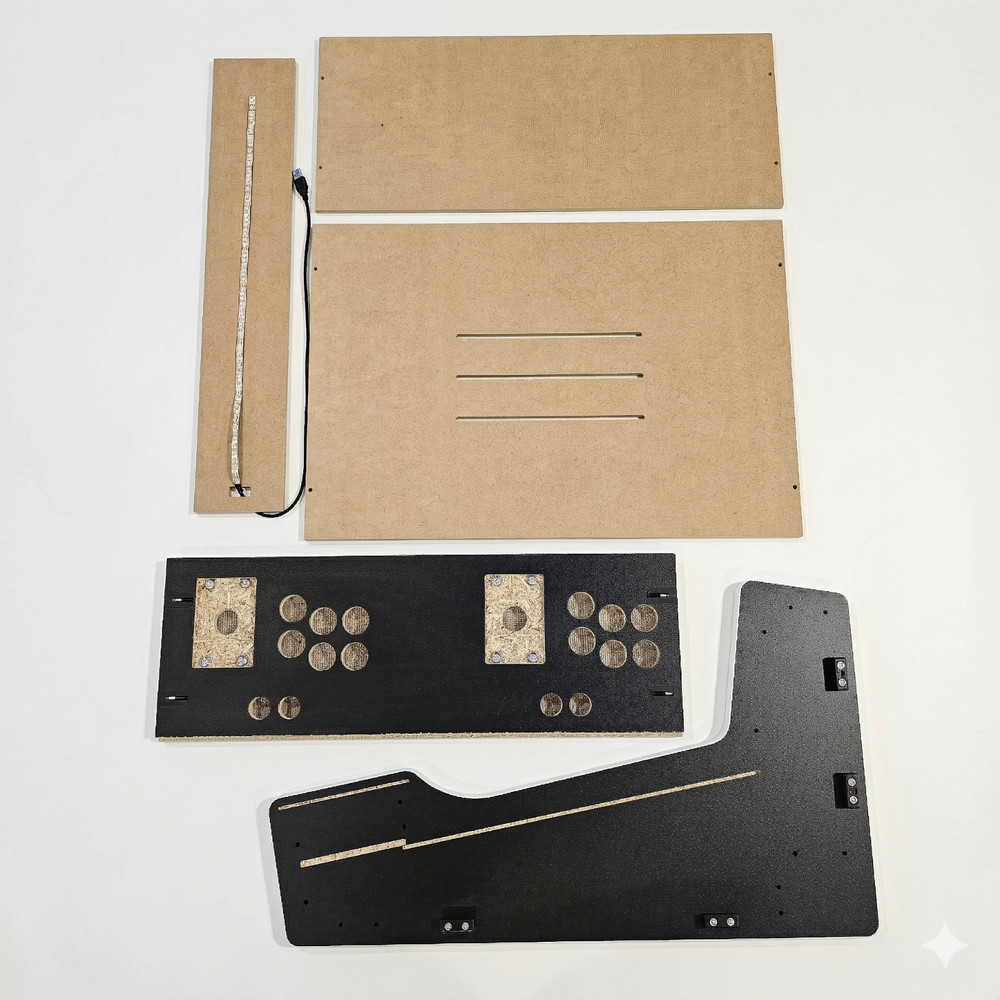 DIY Arcade Cabinet Kit, Bartop, Wall Mountable, Sonic Theme - 2 Player Machine