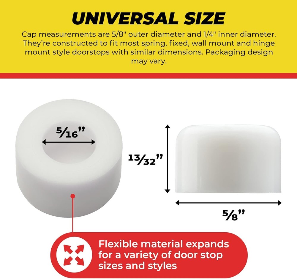 Rubber Hinge Door Stopper Cushion Replacement Ends