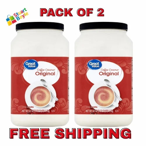 (2 pack ) Great Value Original Value Size Coffee Creamer, 60 oz