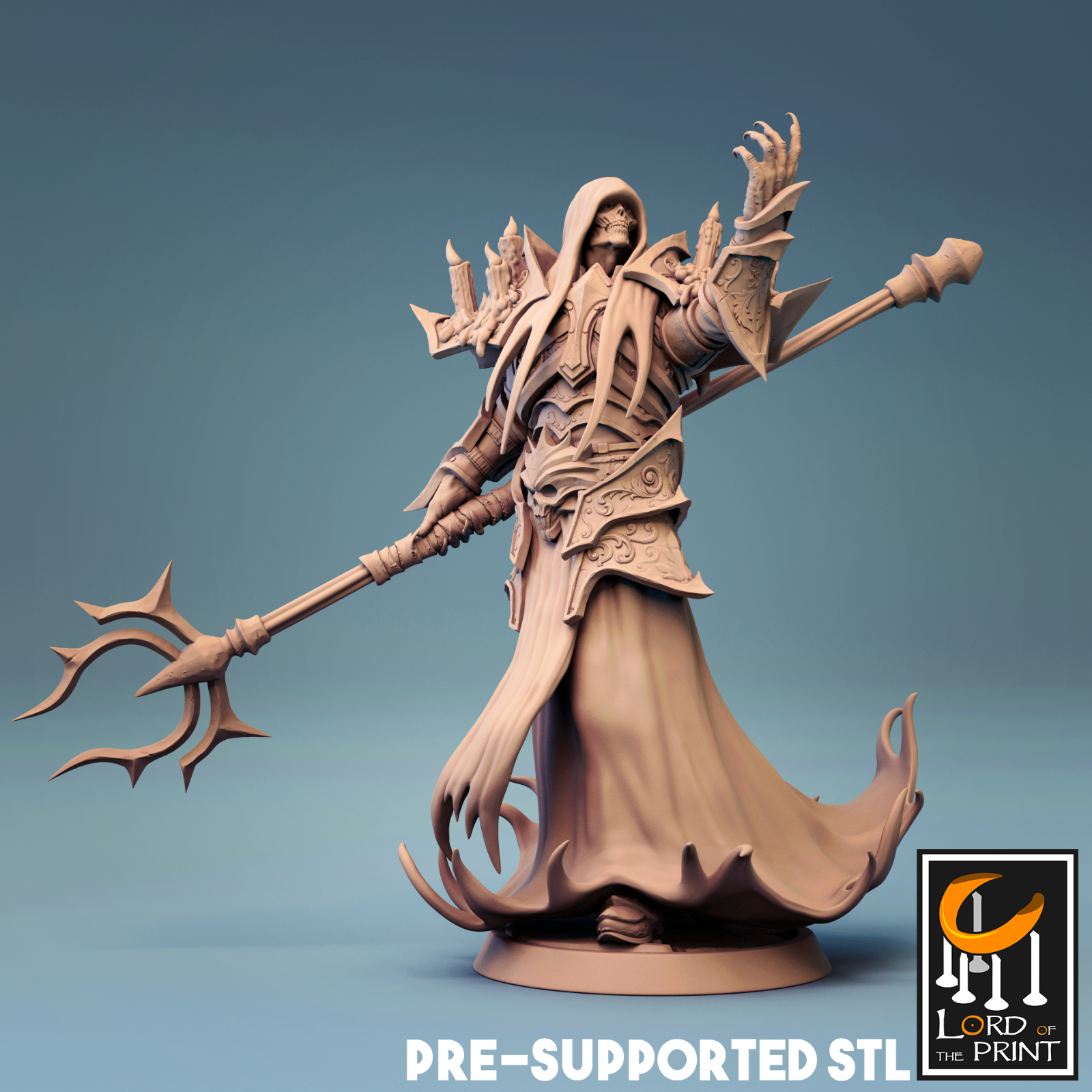 Lich Necromancer Miniature for D&D Pathfinder RPG Figure