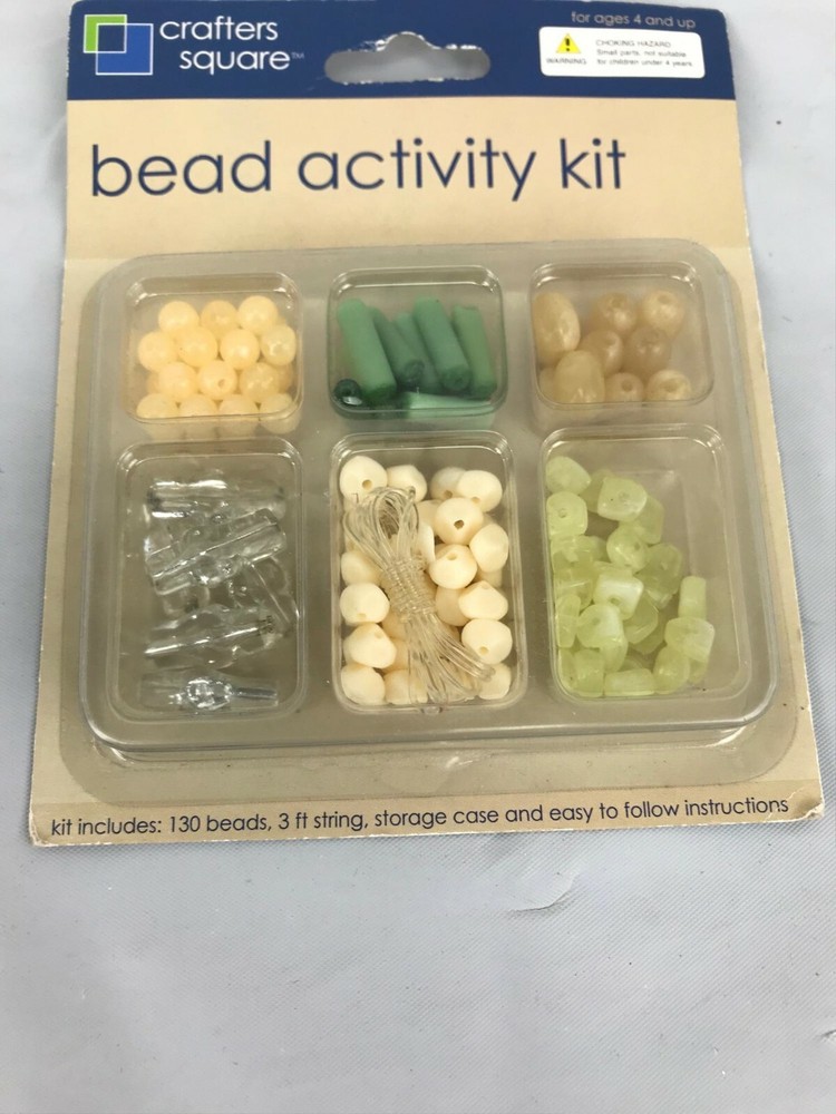 Bead Activity Craft Kit NIP 130 beads string case