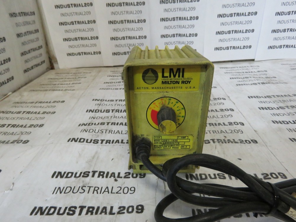 MILTON ROY PUMP J061-192S USED