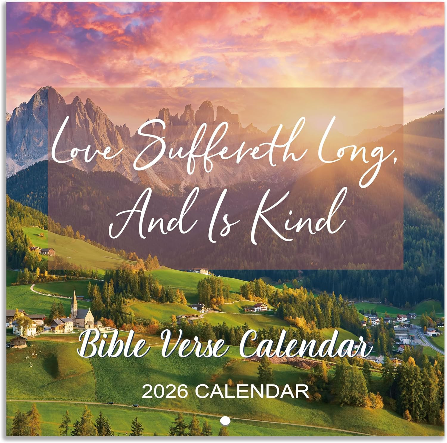 2026 Calendar - Bible Verse Wall Calendar 2026, Jan 2026 - Dec 2026, 12" x 24" (