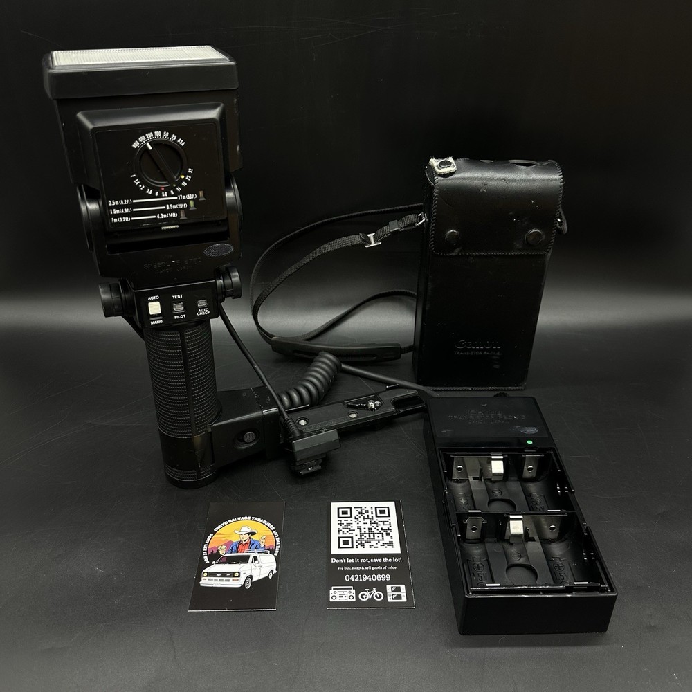 Canon Speedlite 577G Flash Unit  & Transistor Pack G, Sensor Unit G20,Bracket