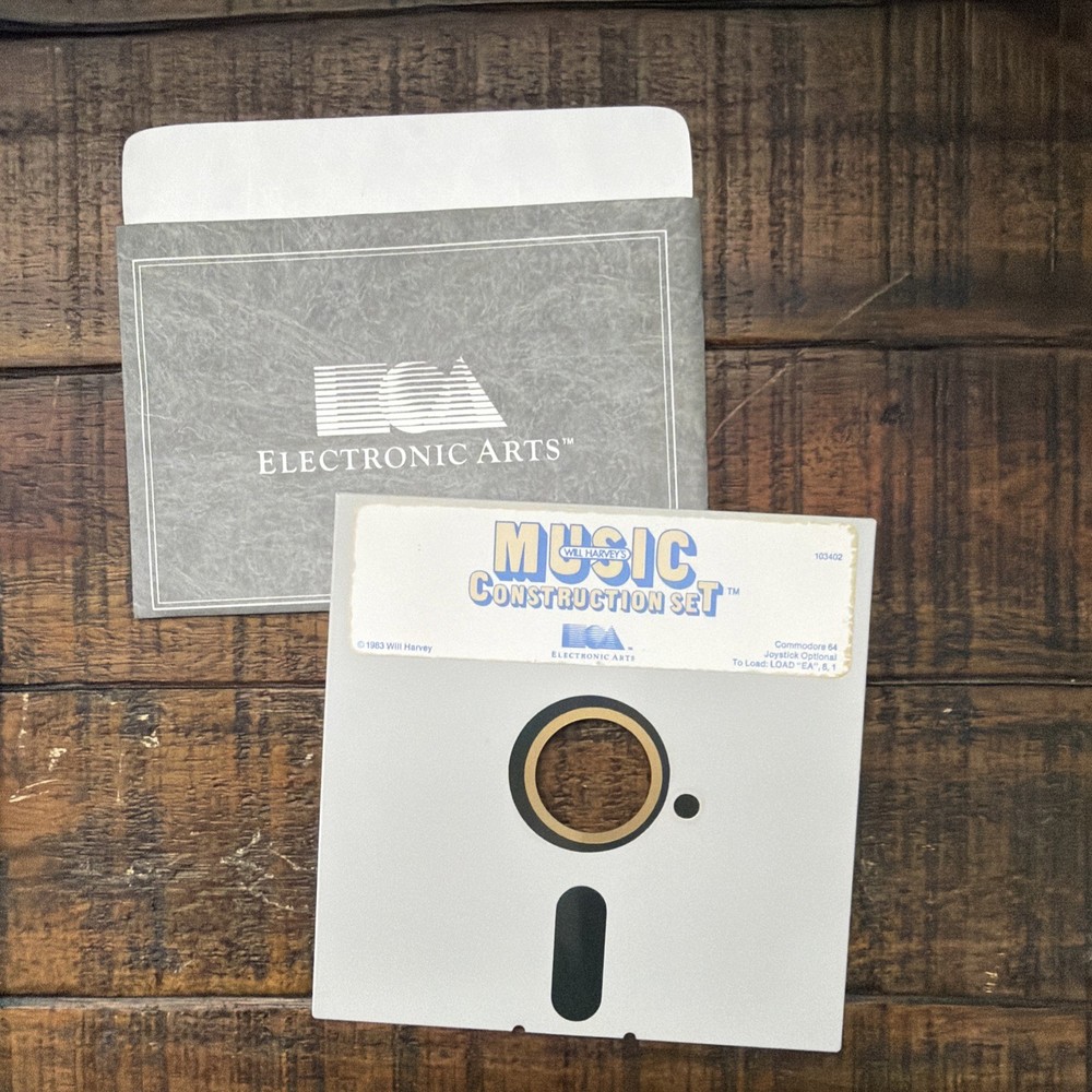 Commodore 64 Software Music Construction Set 1983 EA Will Harvey's