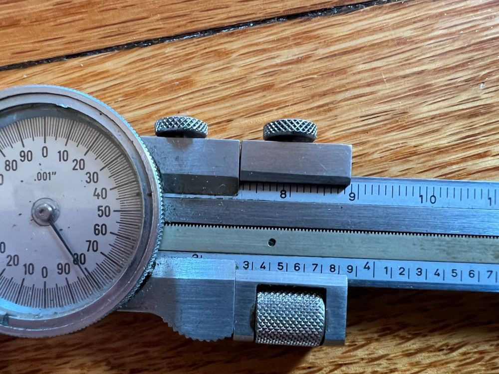 Helios Caliper Vintage Stainless - Tested & Working w/ Case