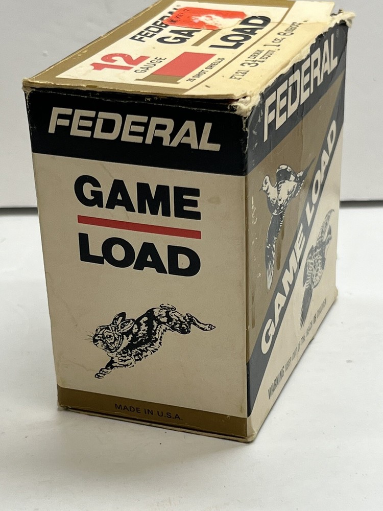 FEDERAL - 12 GAUGE - GAME LOAD - SHOTGUN SHELLS - EMPTY box - #3
