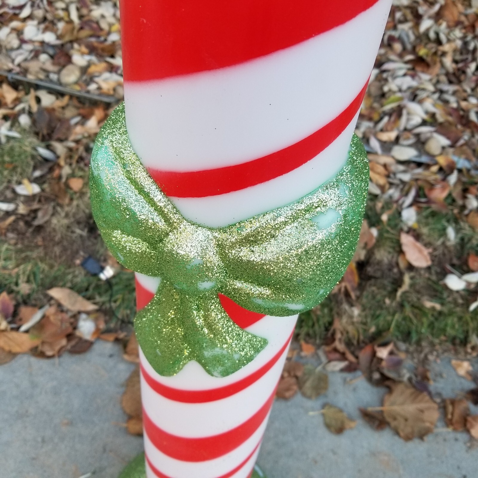 42" Light Up Lighted Gemmy candy cane blow mold Christmas decor Vtg Peppermint