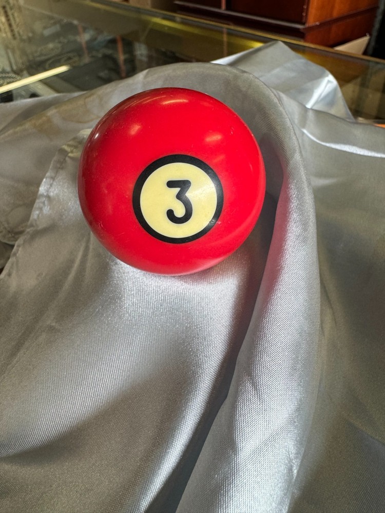 Vintage Black Ring / Circle Billiard Ball Replacement #3