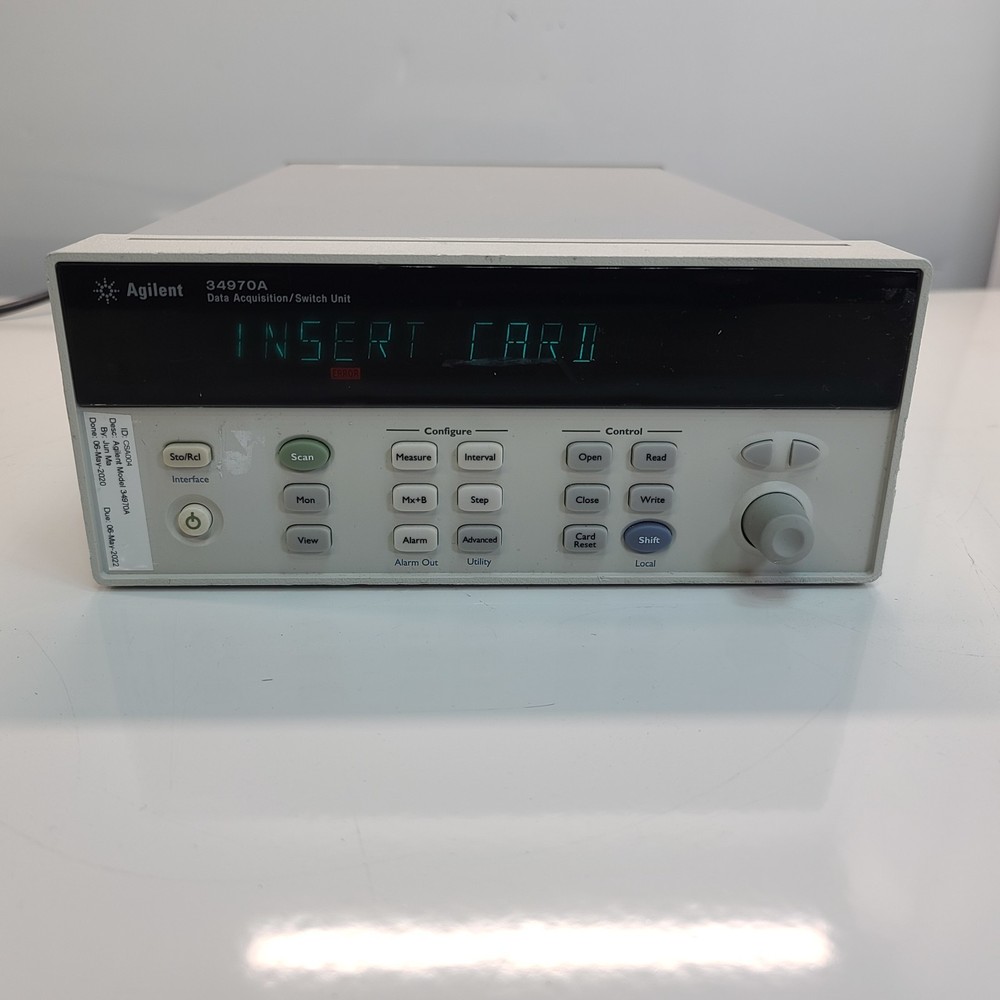 Agilent 34970A Data Acquisition Switch Unit Mainframe Only, No Modules